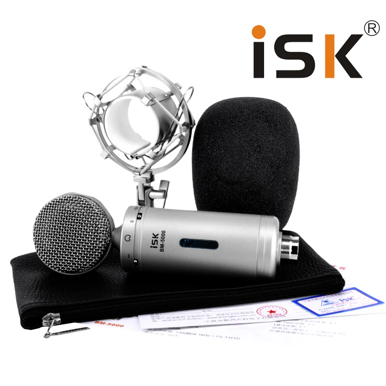 Оригинальный вертикальный профессиональный конденсаторный микрофон ISK для