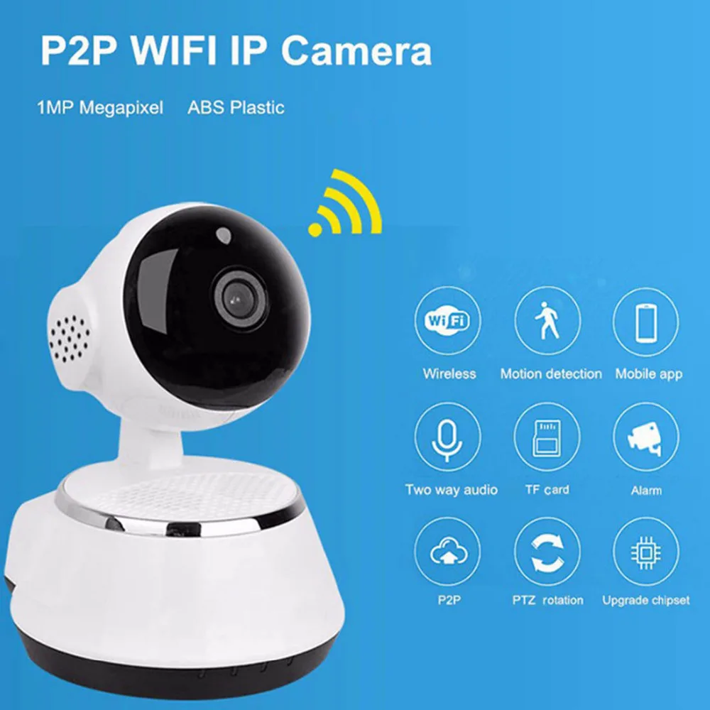 Беспроводная ip-камера Wi-Fi HD 720P Детский Монитор 1.0MP P2P поддержка приложения