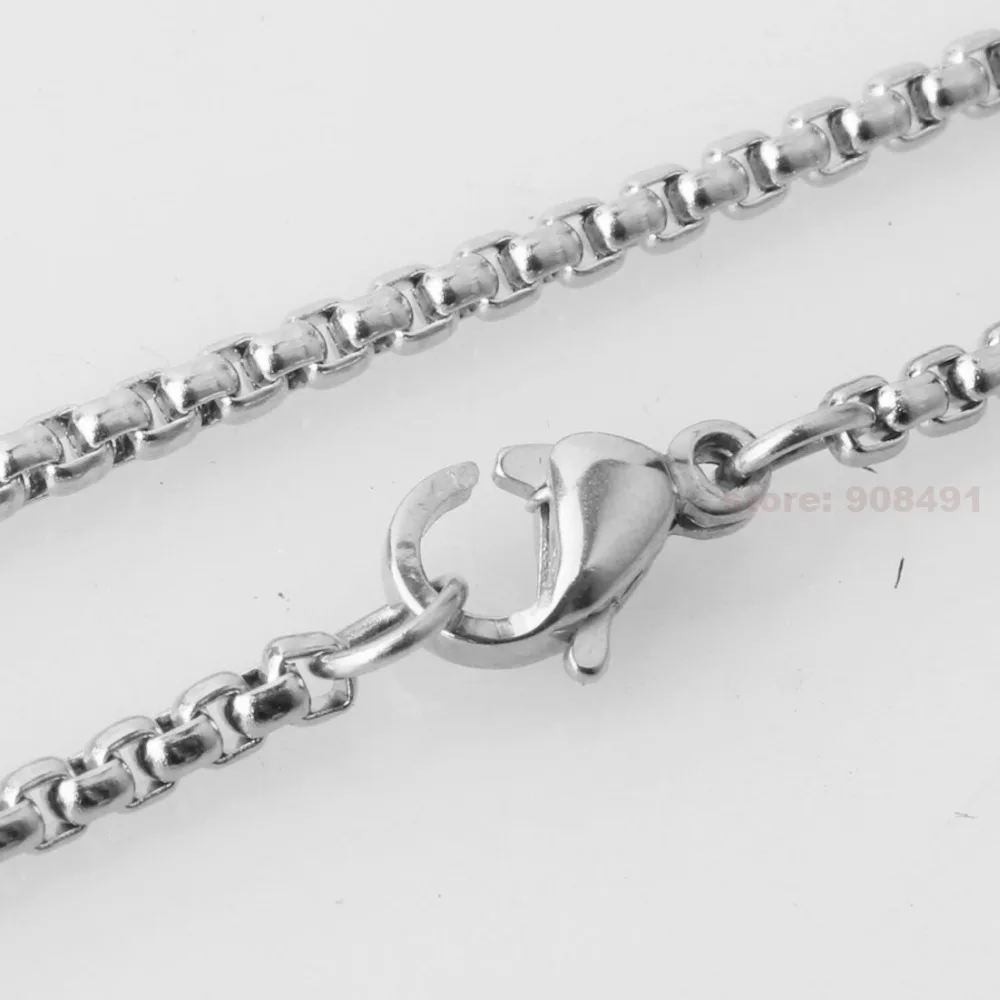 3/4/5/6 мм 18-40 дюймов классическое мужское серебристое ожерелье из звеньев цепи