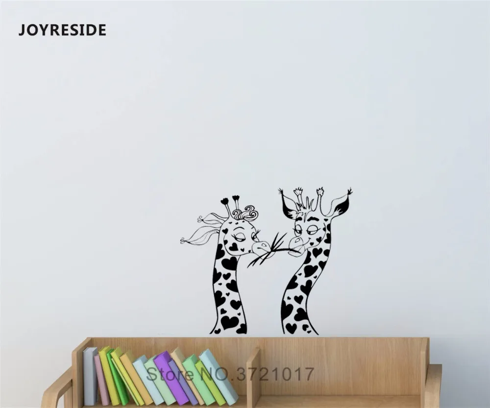 Joyestee Жирафы настенные Африканские животные наклейка виниловая Декор интерьера