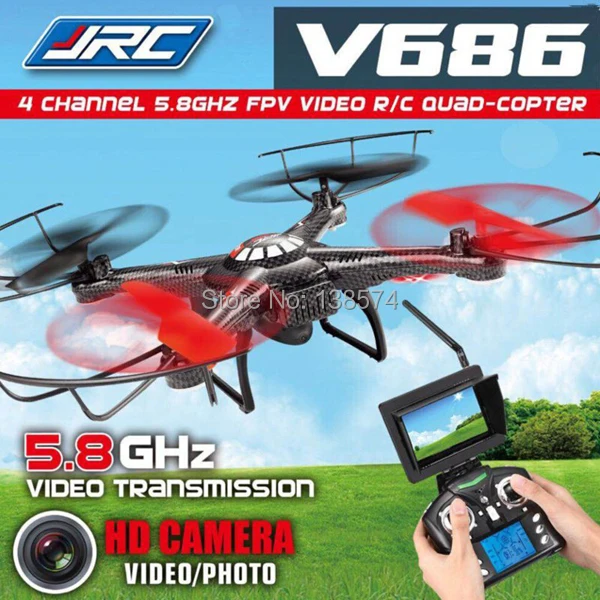 Wltoys JJRC V686G FPV Дрон 2 4G 4CH 5 8G RC Квадрокоптер с 720P HD камерой RTF VS H9D WLToys V686|rc quadcopter|fpv rc