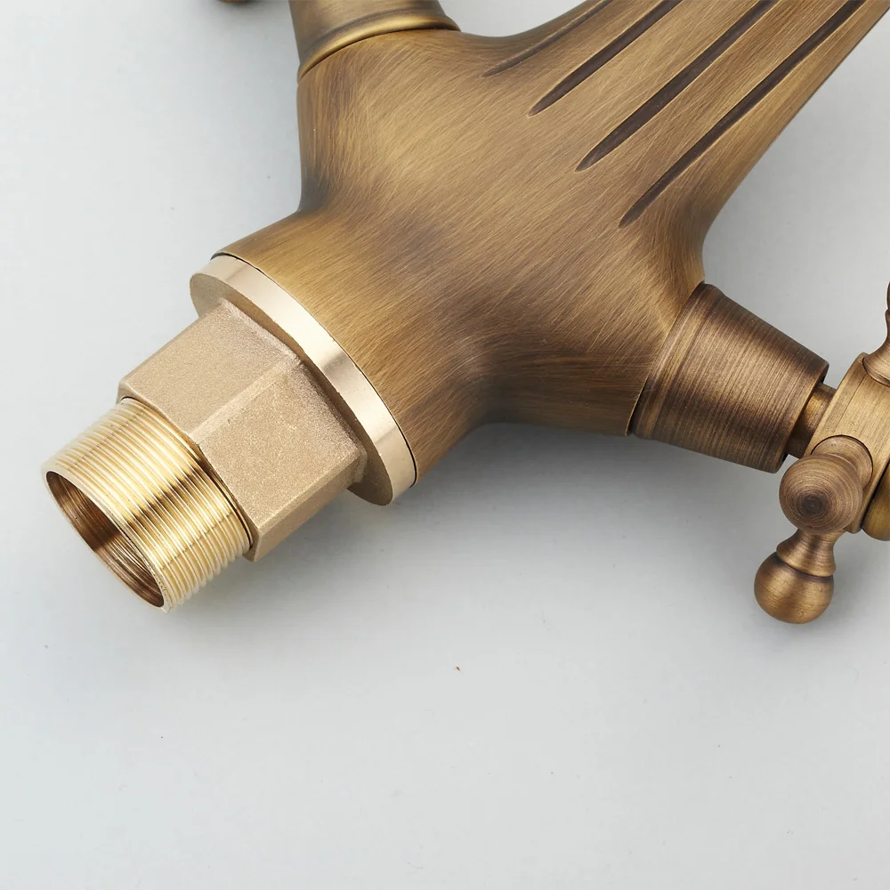 Латунный Смеситель для ванной комнаты с двумя керамическими винтовыми