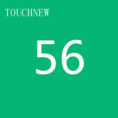 56 TOUCHNEW, 168 цветов, одиночные художественные маркеры, кисть, эскиз, на спиртовой основе, маркеры, двойная головка, манга, ручки для рисования, товары для рукоделия - Цвет: 56