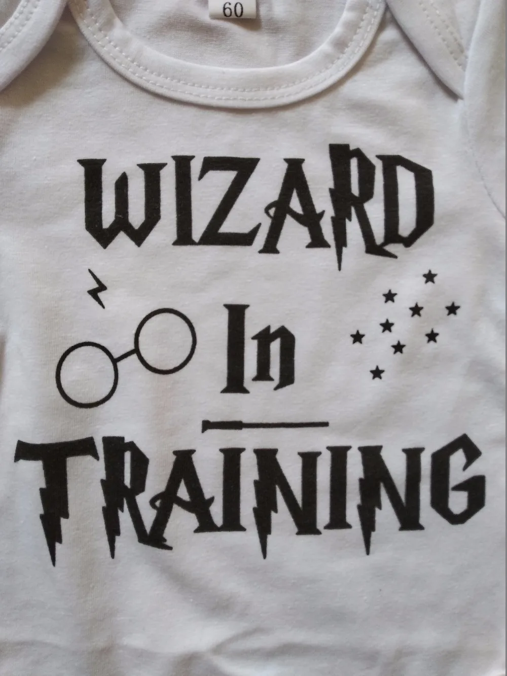 Infant Baby Clothing Set 2019 Summer 3PCS Sets Wizard In Training Romper+ Stripe Pants+Hat Newborn Outfits | Детская одежда и