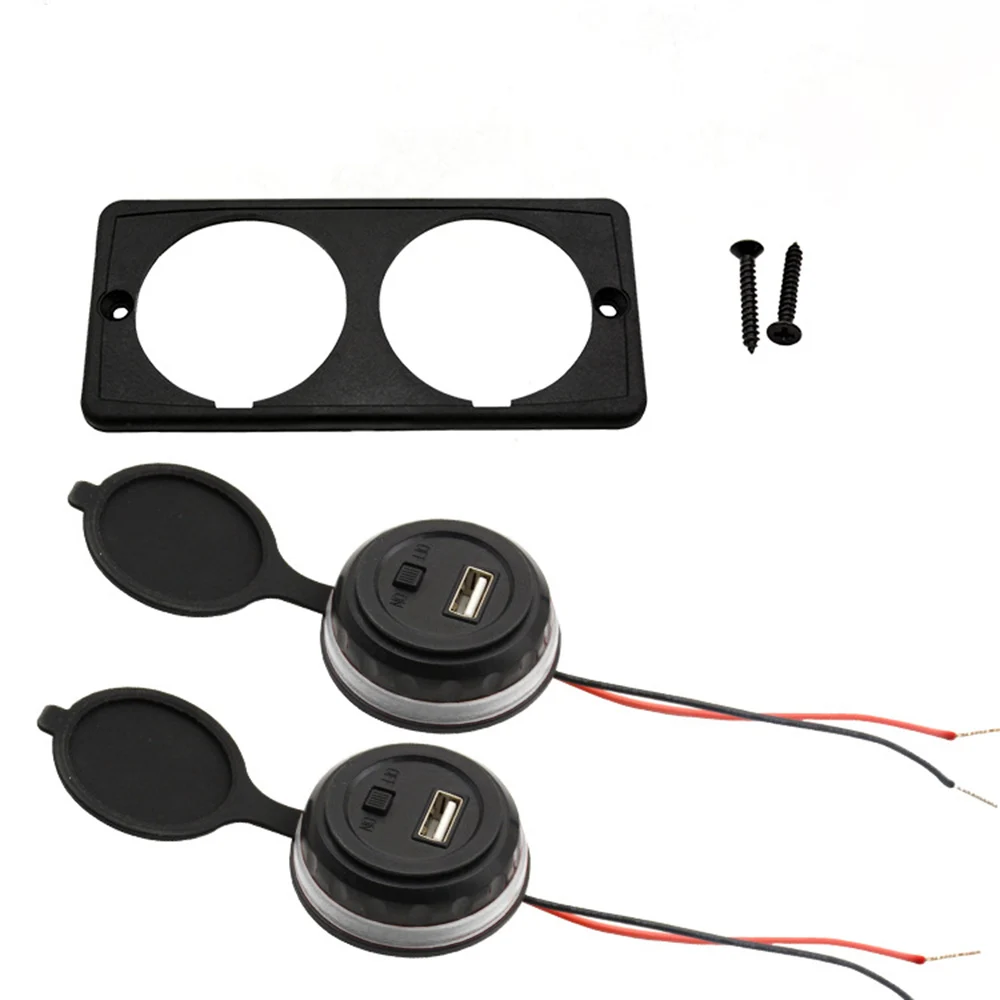 12V водонепроницаемый usb-адаптер для автомобильного зарядного устройства с двойной панелью ABS автомобильное зарядное устройство для телефона планшета - Название цвета: UCC-350-1U
