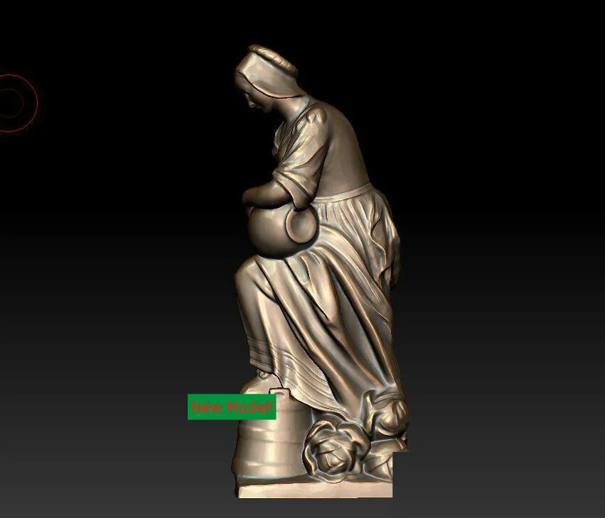 3D model relief STL models file format Goddess of mercy Women | Инструменты