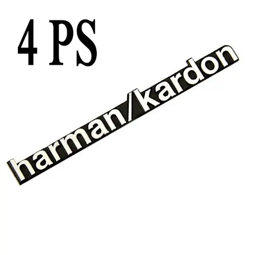 4pcs Lacuthe 3D Harman/Kardon Hi-Fi спикер стерео спикер алюминиевая эмблема наклейка автомобиль аксессуары Стайлинг - Название цвета: 4pcs