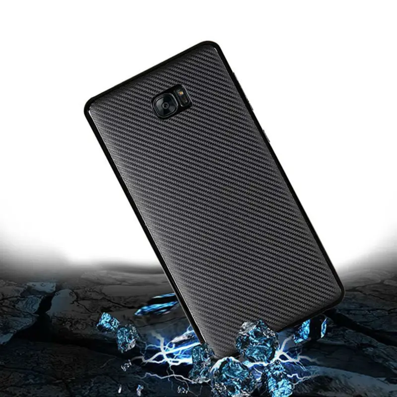 Для Samsung Galaxy S8 5 8 &quotчехол из углеродного волокна G9500 жесткий чехол ТПУ мягкий