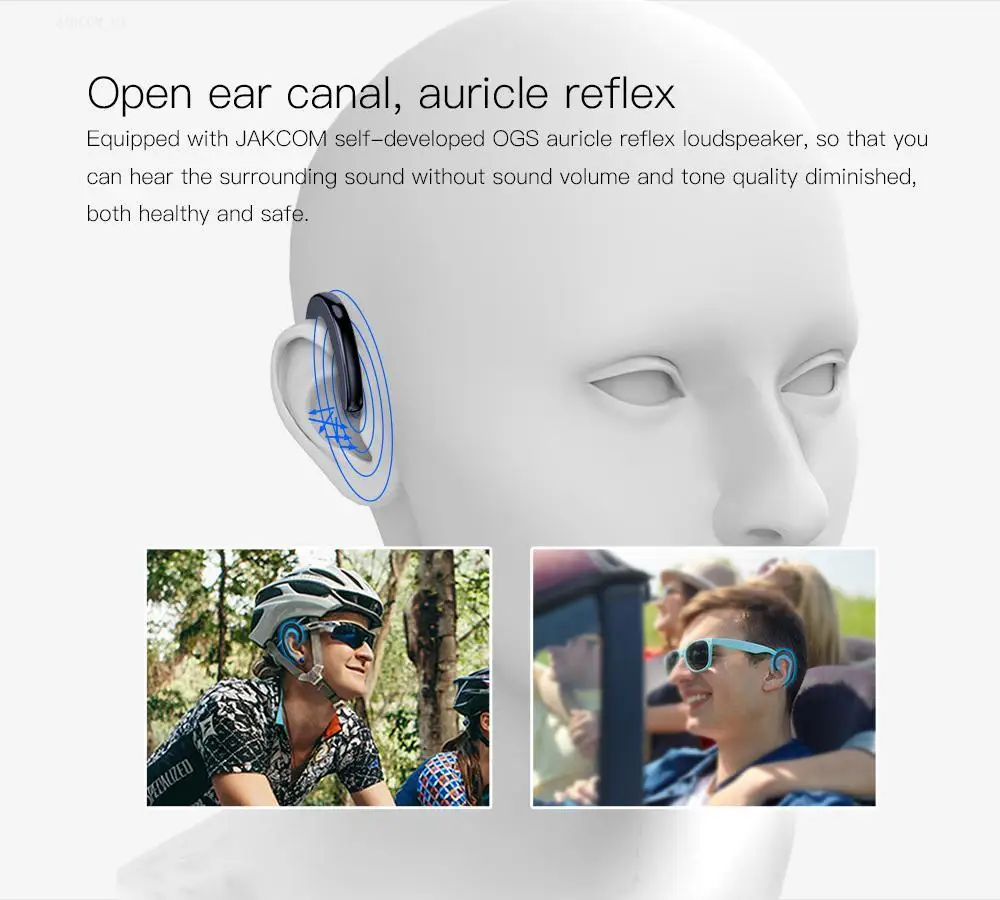 JAKCOM ET Non-In-Ear Concept Earphone Hot sale in Earphones Headphones as i10 tws best selling products hand free