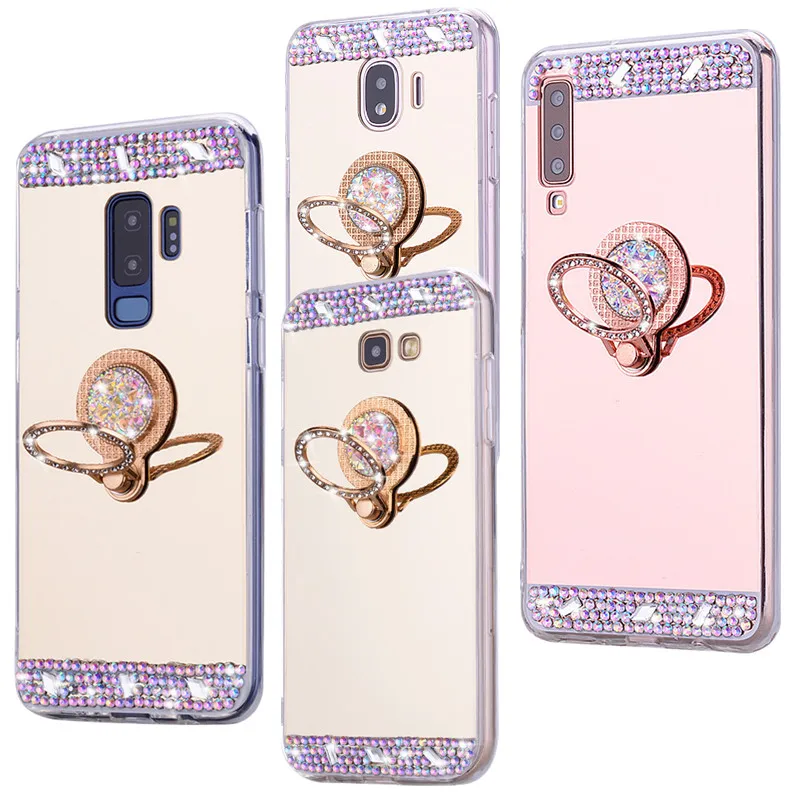 Чехол для телефона Samsung A50 A30 A51 A71 блестящий зеркальный чехол Galaxy S20 S10 S9 S8 J4 J6 Plus 2018 A7