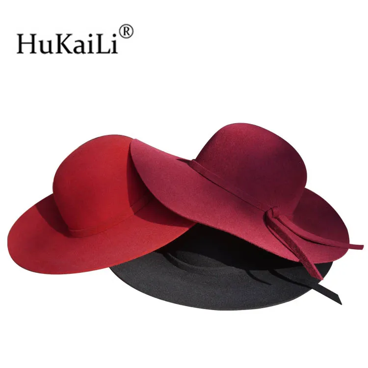 Детские шерстяные шляпы для взрослых девочек большая шляпа Одри Хепберн с