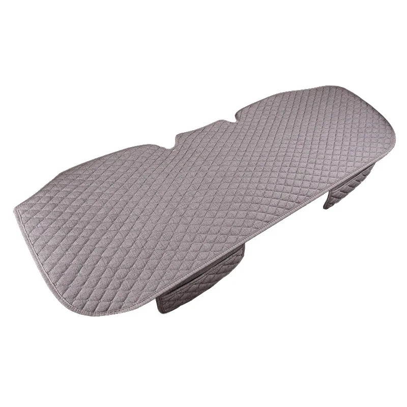 1PC Rear Gray Набор чехлов для автомобильных сидений, автомобильные чехлы, льняные автомобильные противоскользящие дышащие всесезонные Защитные чехлы для автомобилей, аксессуары для интерьера - Название цвета: 1PC Rear Gray