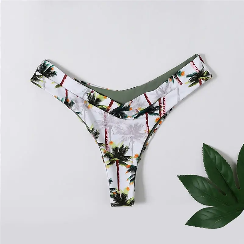 Бикини 2019 сексуальный женский купальник комплект бикини с принтом кокоса