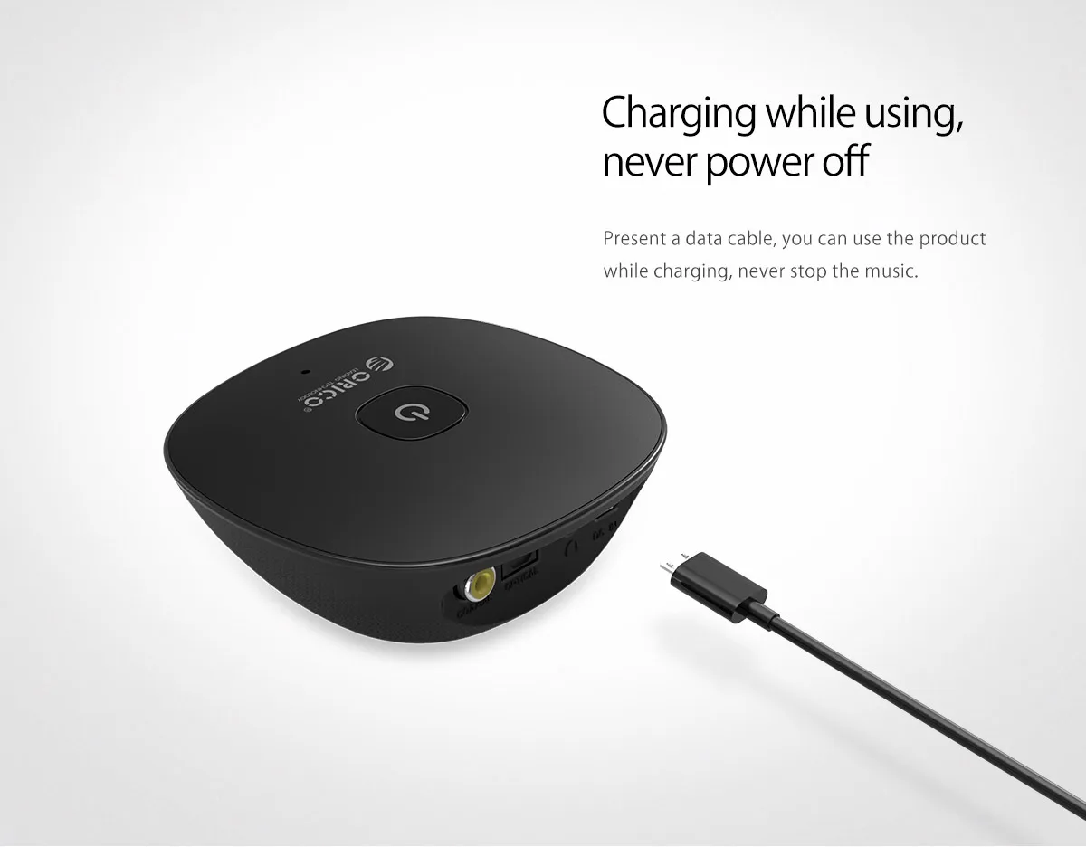ORICO 4,1 Беспроводной Bluetooth приемник 3,5 мм Aux приемник аудио стерео музыкальный приемник Bluetooth портативный аудио и видео колонки