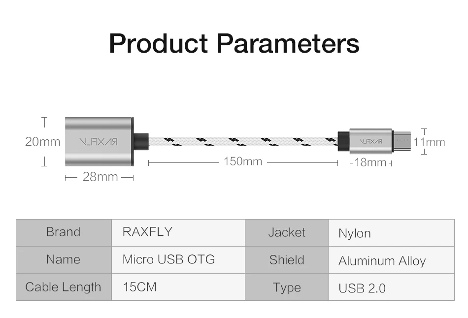 RAXFLY Micro USB OTG кабель для Xiaomi Redmi 4X USB мама к Micro USB папа OTG кабель для samsung S4 S5 S6 S7 Edge OTG конвертер