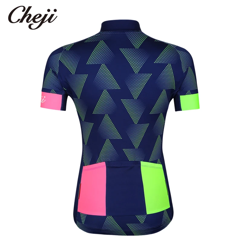 Женская дышащая велосипедная майка CHEJI с короткими рукавами MTB для езды на