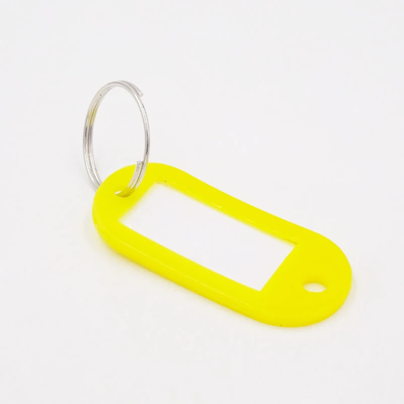 15Pcs Plastic Keychain Blanks Key Ring Diy Name Tags For Baggage Paper Insert Luggage Mix Color Chain Accessories YSK-1 | Украшения и