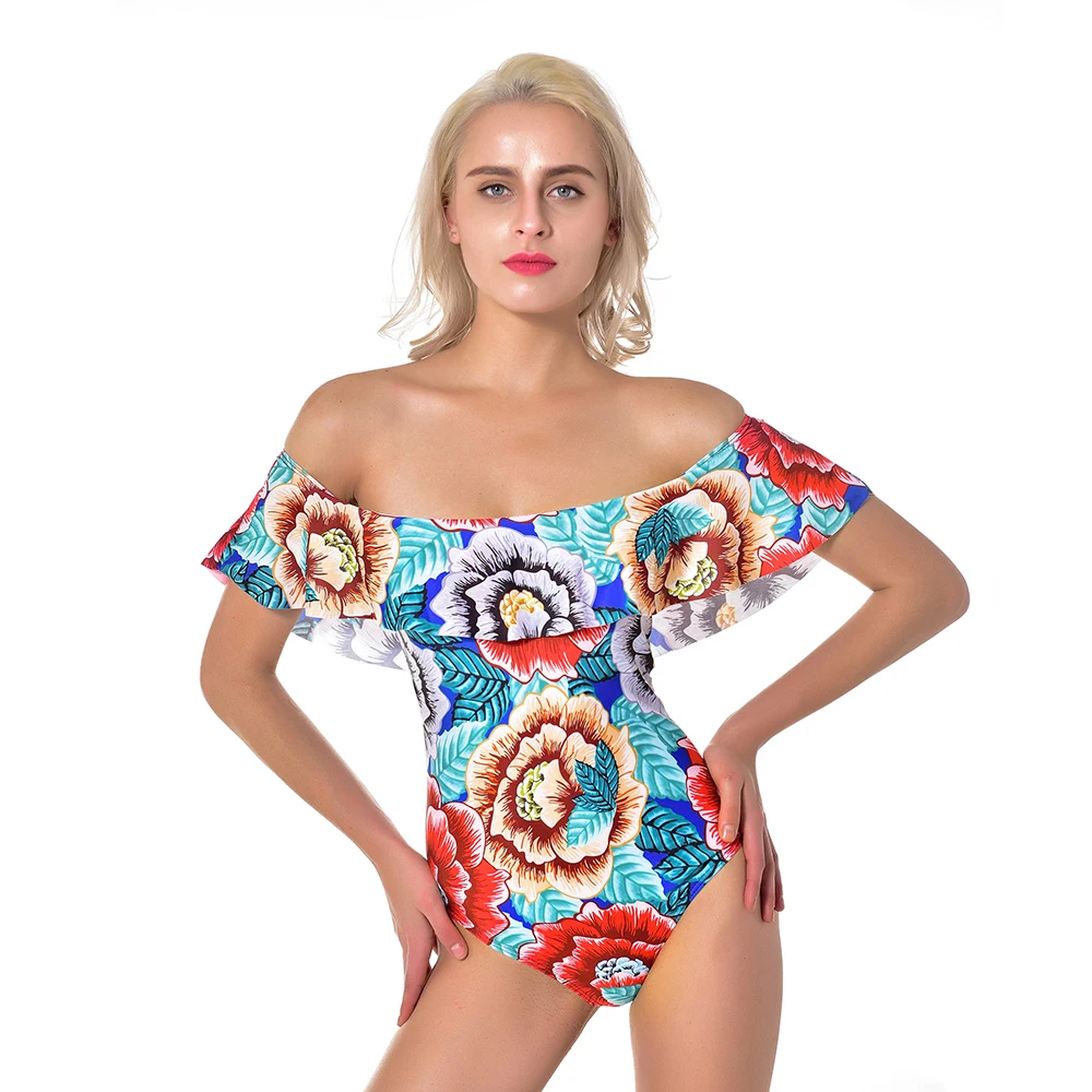 Женский купальник соединенный с шее открытой спинкой 2019 | Женская одежда