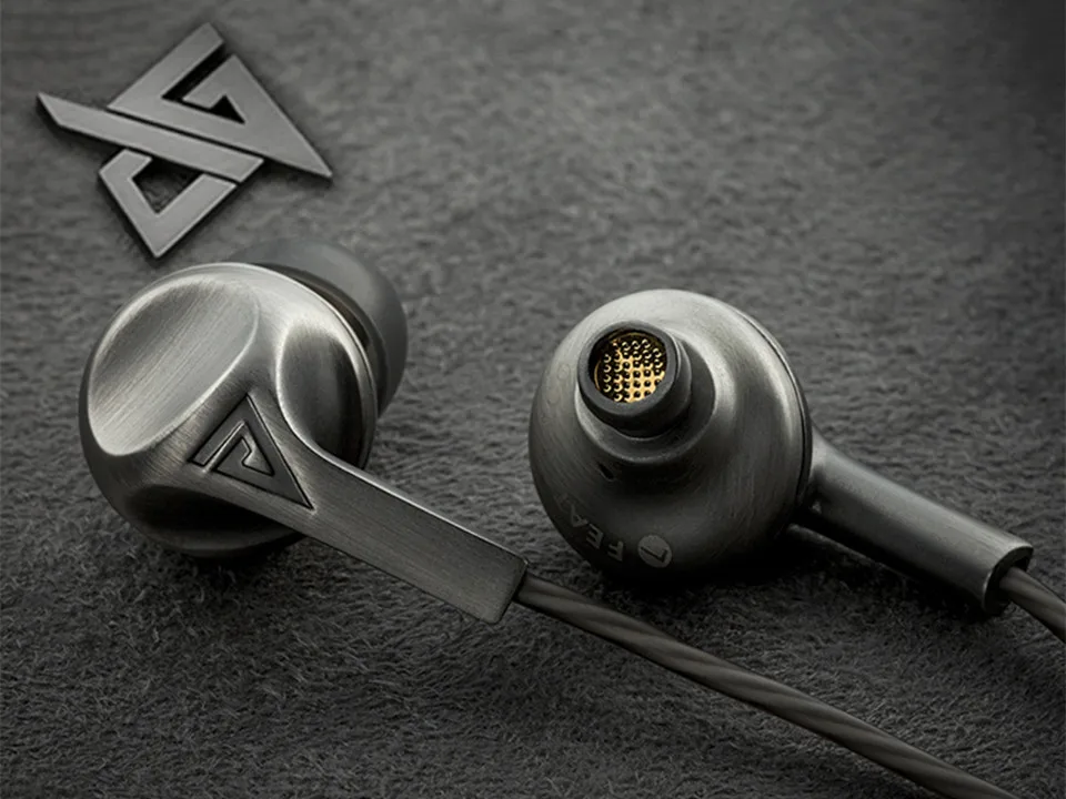 AUGLAMOUR F200 Динамический драйвер HiFi металлические наушники-вкладыши с микрофоном и