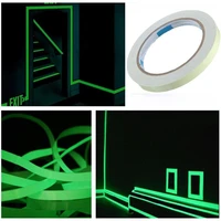 3 10m luminous fluorescent night self adhesive glow in the dark switch sticker tape safety security room decoration warning tape