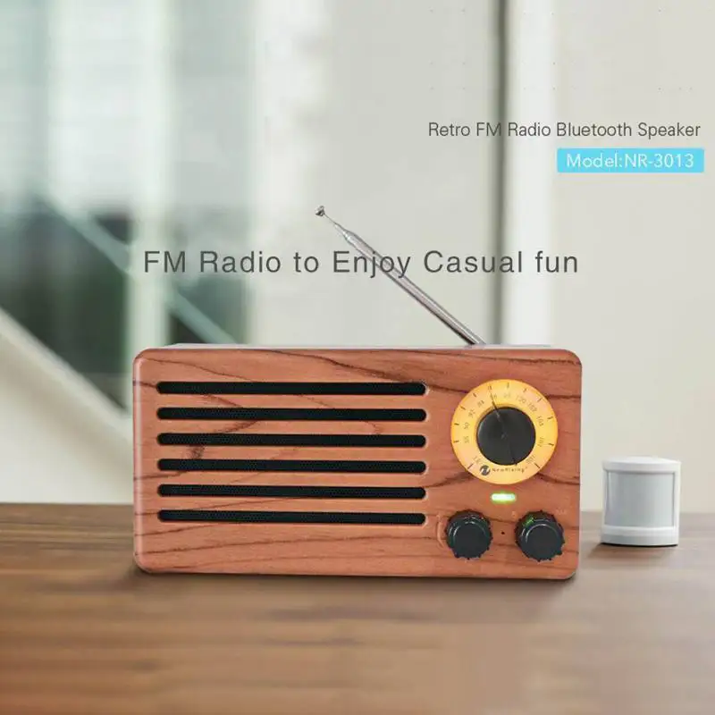 EDAL NR-3013 Ретро Bluetooth беспроводной динамик деревянный Портативный HiFi домашний