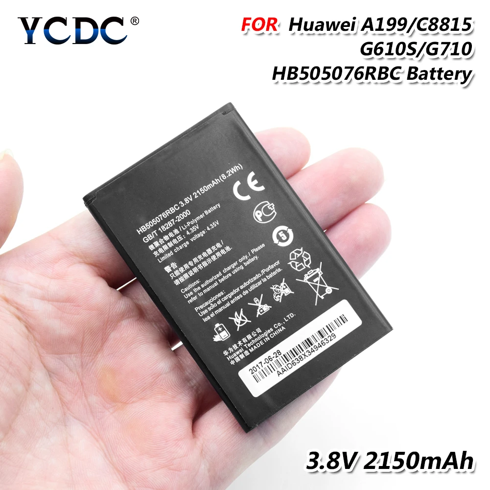 YCDC Оригинальный Новый ионная литиевая батарея Замена HB505076RBC Батарея для huawei Y3 II