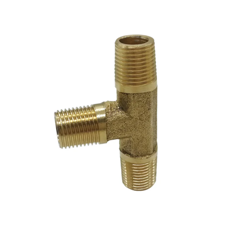 Brass Tee Connector 1/8NPT Male Thread Fittings For Hose | Обустройство дома