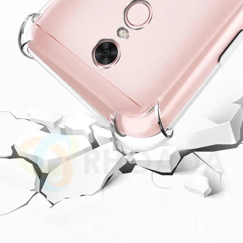 Мягкая кожа Гибкая бампер прозрачный чехол из ТПУ для Xiaomi Redmi Note 5 Case Coque плюс