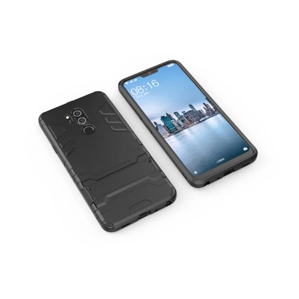 Чехол byheyang для LG G7 ThinQ прочный ударопрочный чехол Прочный Гибридный Robot Armor