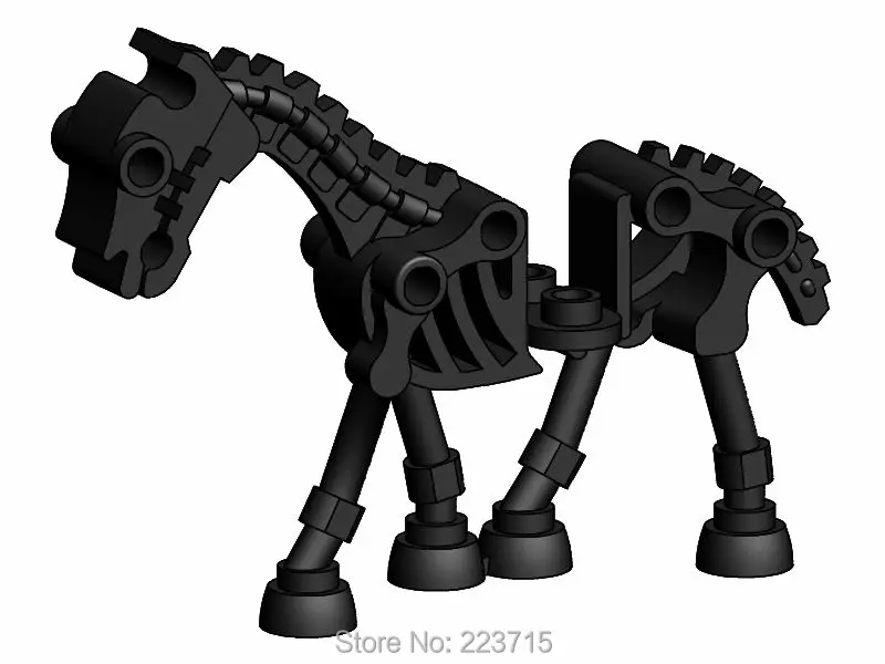 

*Skeleton Horse*10pcs DIY enlighten block brick part No.59228 Compatible With Other Assembles Particles