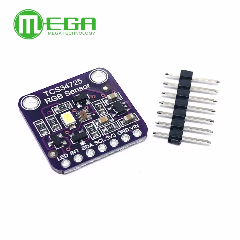 Цветной датчик RGB TCS34725 с ИК-фильтром и белым светодиодом для Arduino UNO R3