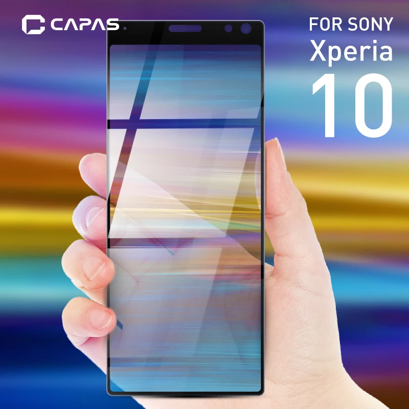 Для Xperia 10 Plus стекло полное покрытие закаленное для Sony защита экрана ЖК защитная