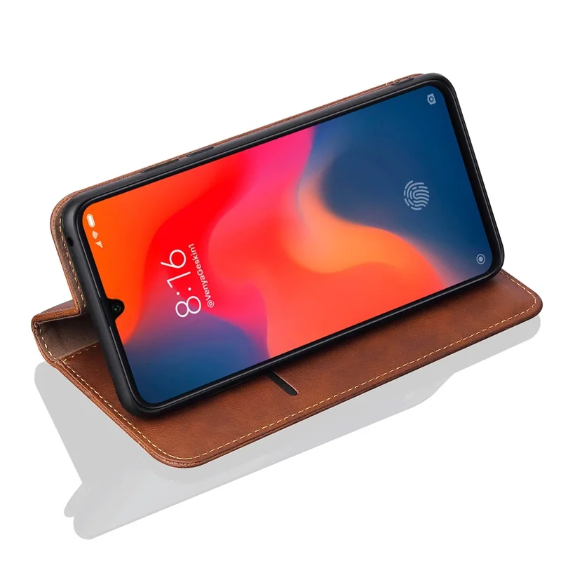 Xiaomi mi 9 Роскошный Ретро Простой кожаный чехол для Xiao откидной кошелек магнитный