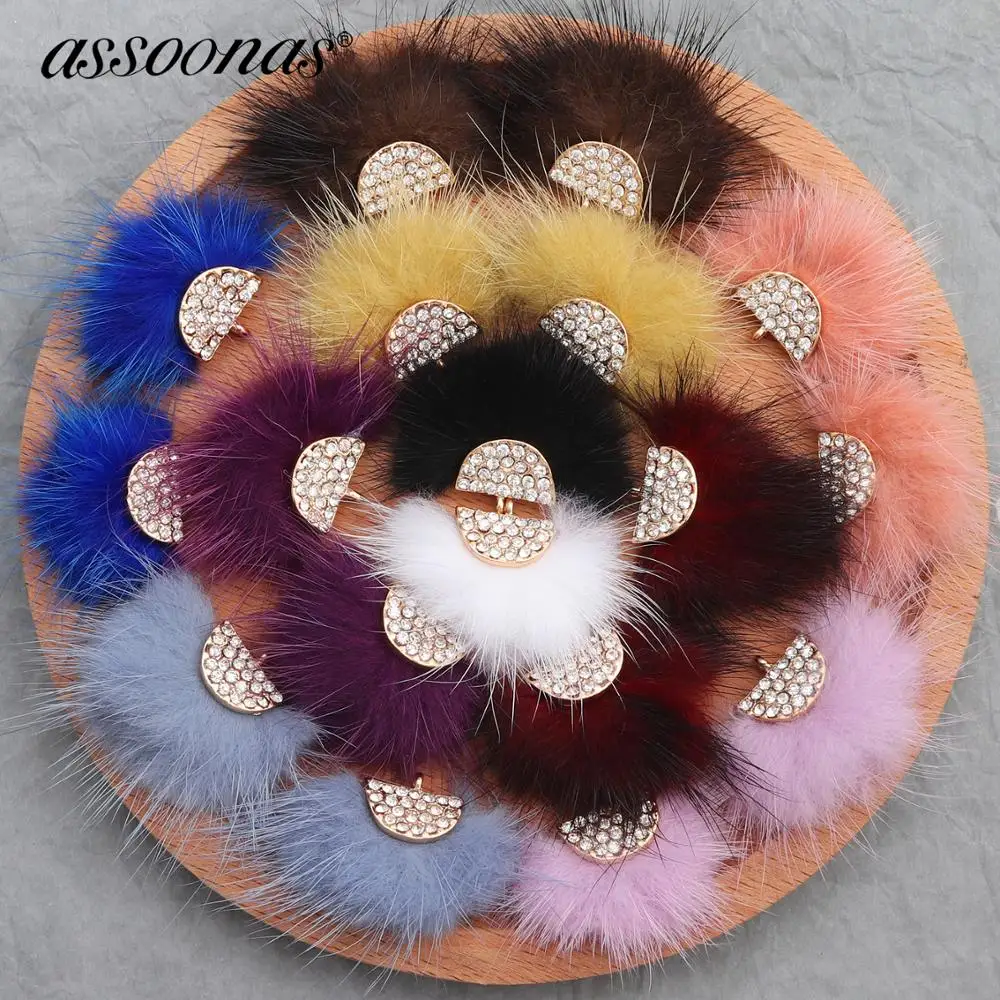 assoonas M394 jewelry accessories feather tassel rhinestone findings hand made diy earrings making 6pcs/lot | Украшения и