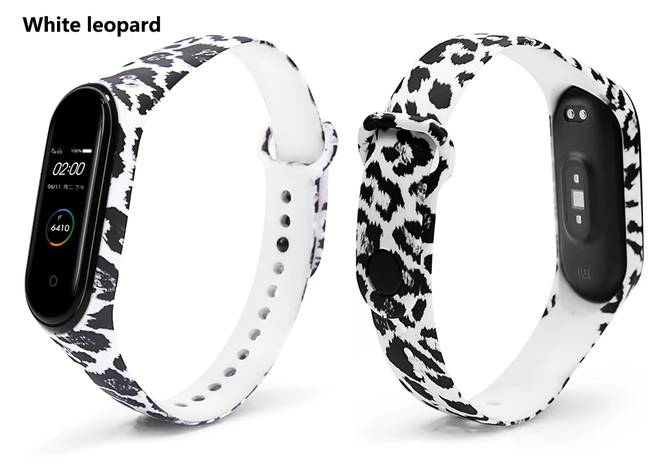 BOORUI новейший mi band 4 ремешок водонепроницаемый силиконовый ремень с цветами mi band 4 аксессуары сменный ремешок для xiaomi mi 4