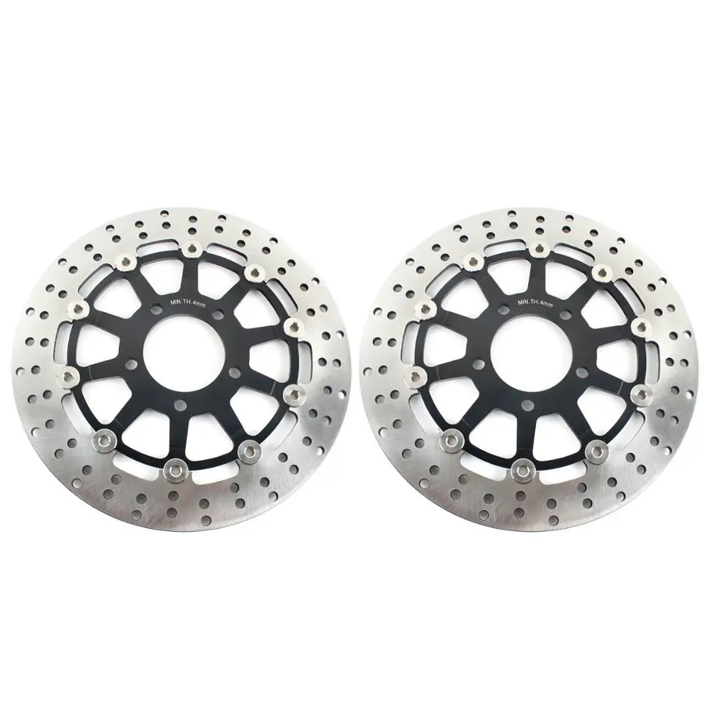 Round Black BIKINGBOY передние тормозные диски роторы для Suzuki SV 650 S SV650 2003-2010 GSX 600 750 F Катана 2004-2006 GSF 650 Bandit/S - Цвет: Round Black