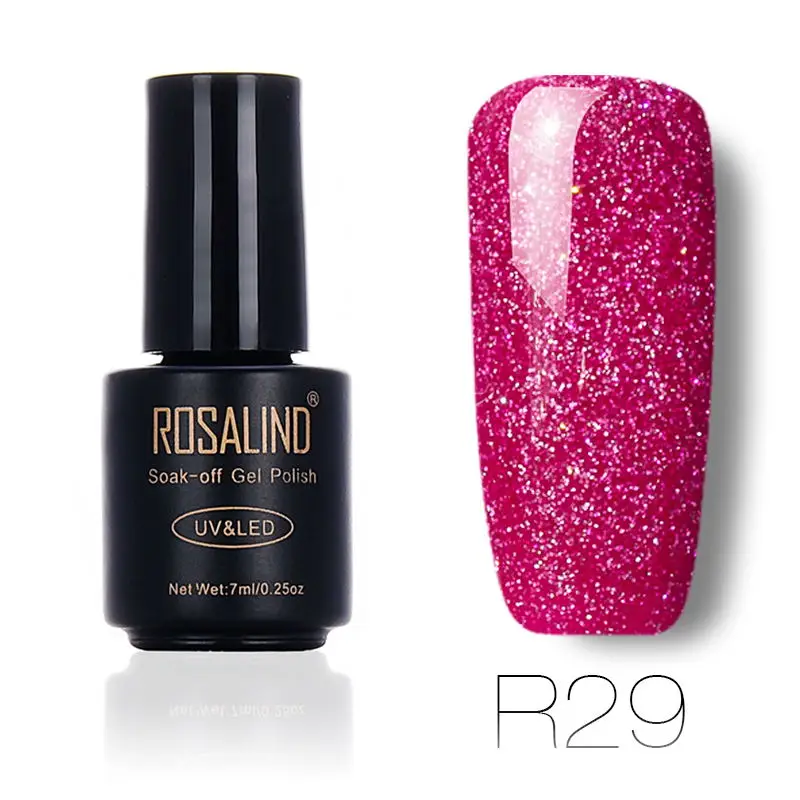 R29 ROSALIND УФ гель лак для ногтей гель лак краска Vernis Полупостоянный лак для ногтей праймер Радужная СЕРИЯ Гибридный гвоздь Искусство Маникюр - Цвет: R29