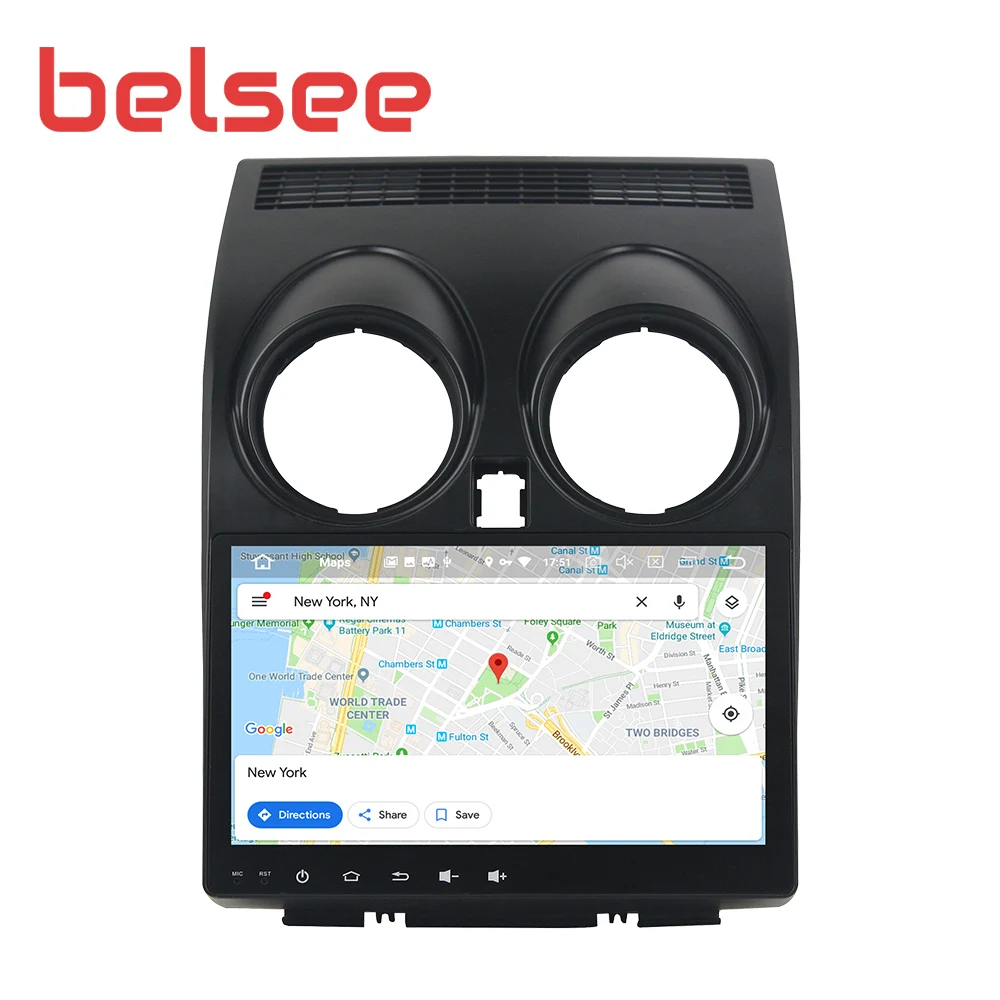 Автомагнитола Belsee для Nissan Qashqai 2007-2013 4 ГБ 64 8 ядер стерео Android 9 0 GPS-навигация