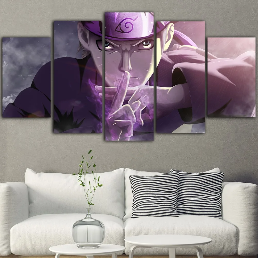 5 шт. Хит аниме Наруто холст живопись куадро Decoraci N Dormitorio Постер табло Peinture Sur Toile