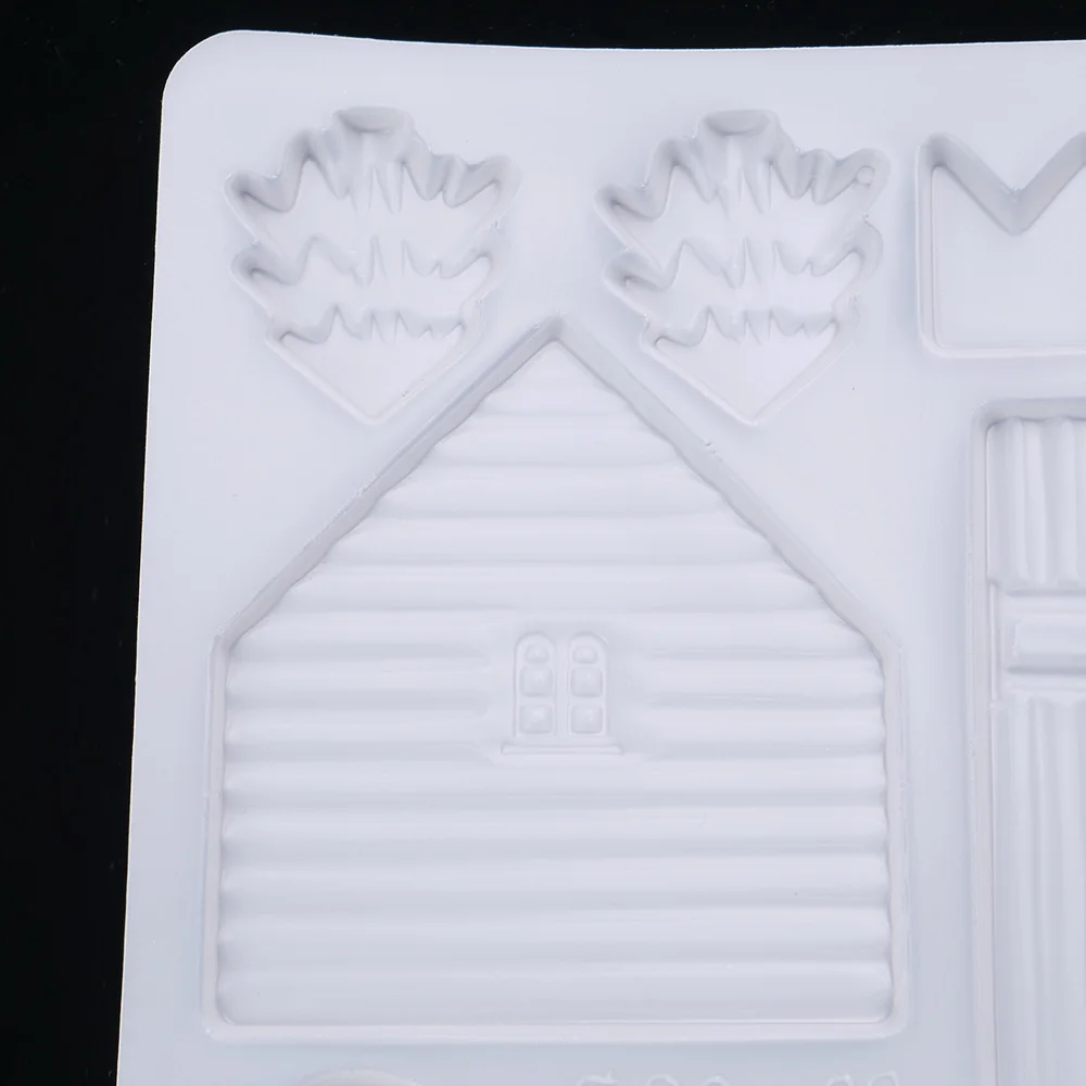 Инструмент для пирога 3D пресс-форм дверь дома DIY силиконовая штамповый торт