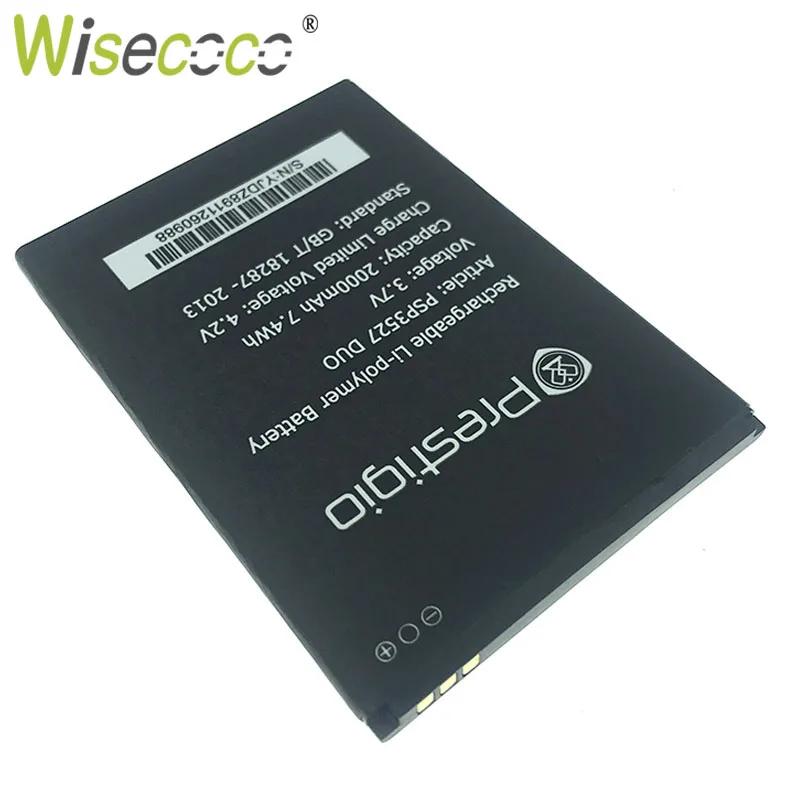 Wisecoco PSP3527 DUO батарея для Prestigio Wize N3 PSP3507 DUO PSP3527DUO PSP5502 Muze A5 сменная батарея телефона+ номер отслеживания