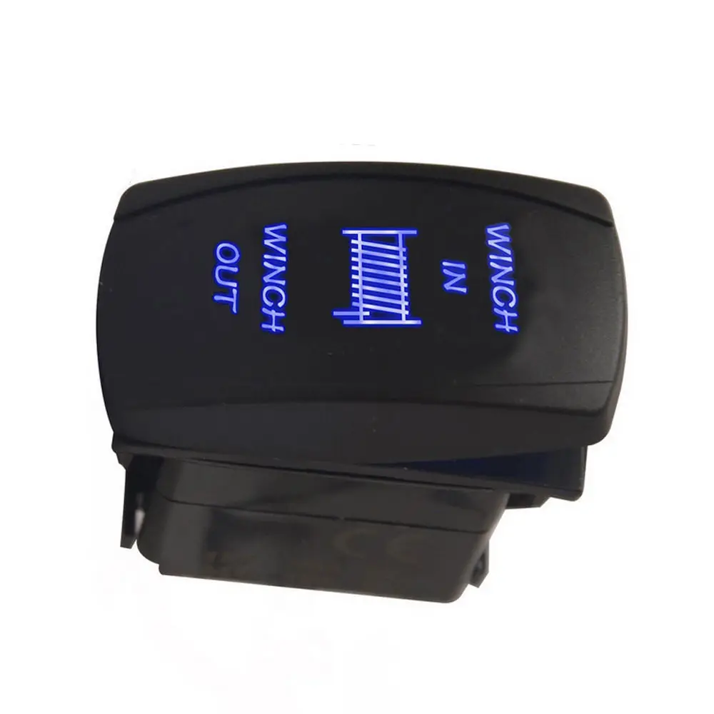 EE поддержка новый автомобиль-Стайлинг синий светодиодный 7Pin лебедка в вне