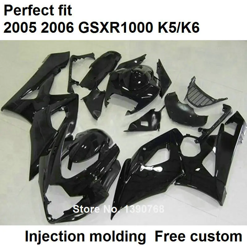 

Black Motorcycle fairing kit for Suzuki injection GSXR1000 2005 2006 bodywork fairings set GSXR1000 05 06 NP72
