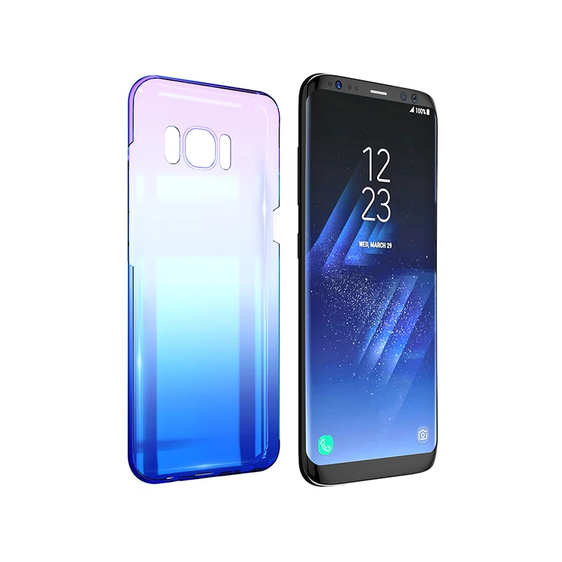 FLOVEME градиент телефон чехлы для samsung Galaxy S8 плюс S7 S6 край Аврора Blue Ray чехол Коке Mobile