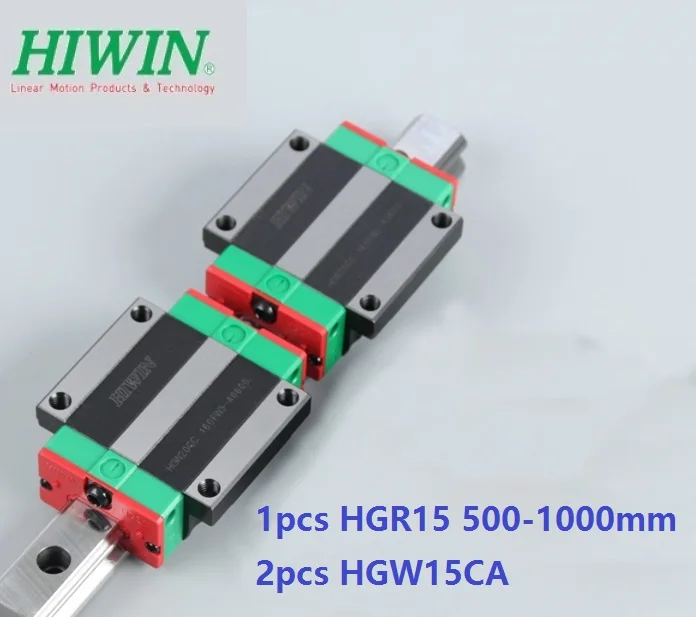 Оригинальная линейная рейка Hiwin HGR15 1 шт. 500 -1000 мм + 2 блок HGH15CA/ HGW15CA | Обустройство