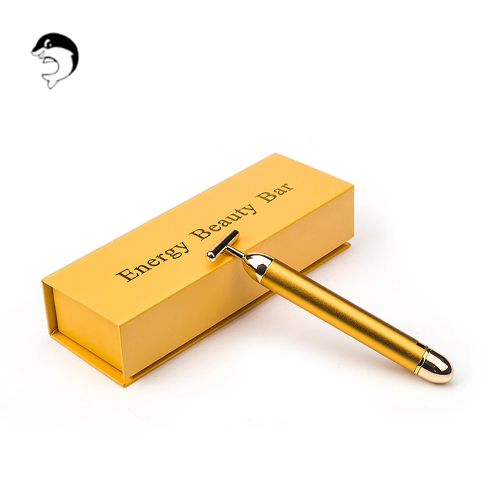 

Slimming Face 24k Gold Vibration Facial Beauty Bar Skin Pulse Firming Facial Roller Massage Lift Skin Tightening Wrinkle Stick