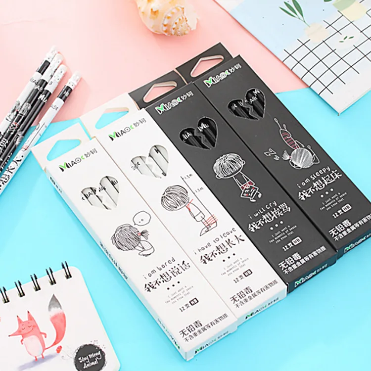 

quality wood Personality pencil safety environmental protection HB Pencil School pen stationery supplies
