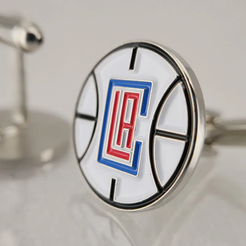 los angeles clippers Запонки Dallas_Mavericks Denver_Nuggets Detroit_Pistons Houston_Rockets los_angeles_clippers Los_Angeles_Lakers - Окраска металла: los angeles clippers