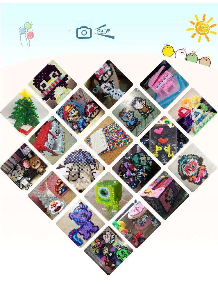 11000 шт./компл. Beads Хама бусины 2,6 мм DIY Pegboard инструмент Пинцет головоломка горох Пазлы для детей цвета головоломки игрушки для детей DOLLRYGA