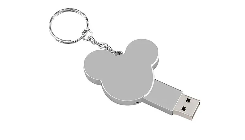 JASTER металлический в форме Микки usb флэш-накопитель карта памяти мультфильм с брелком Флешка 4 ГБ 8 ГБ 16 ГБ 32 ГБ 64 ГБ подарок; индивидуальный логотип